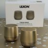 Mini enceintes Lexon dorées 39,90€HT